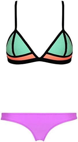 HP womens two pieces Push Up Mesh Bathing Suit Swimwear Bikini Sets