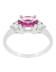 Oval Treble CZ Ring