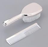 Personalized Silver Baby Girl Brush and Comb Gift Set with Free Engraving & Shipping