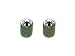 Search : Spider Black - Spiderman - Motorcycle Bike Bicycle - Tire Rim Valve Stem Caps - Green