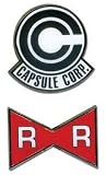 Dragon Ball Z - Capsule Corp. and Red Ribbon Army Pins (Set of 2)