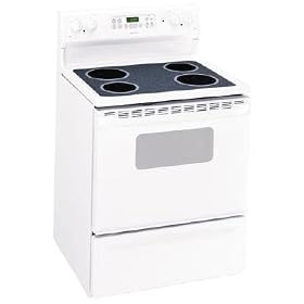 Hotpoint RB787WHWW White 30 in. Electric Range w/ Glass Ceramic Cooktop