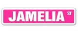 JAMELIA Street Sign name kids childrens room door bedroom girls boys gift