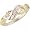 Beautiful! Sterling-silver Yellow-gold Black Hills Gold Women's CZ channel set Ring Size 6