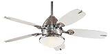 Hunter Ceiling Fans 25753BN Retro Fan - Brushed Nickel Contemporary Indoor Fan 48