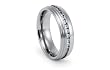 Titanium Ring High Polish with 28 CZ 5mm