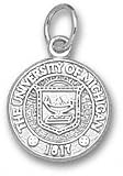 Michigan Wolverines Solid Sterling Silver Seal 1/2'' Pendant