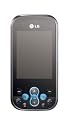 LG KS360 Blue Mobile Phone on Orange PAYG