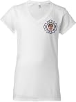 V NECK MALTESE CROSS W/FDNY ON BACK (WHITE)