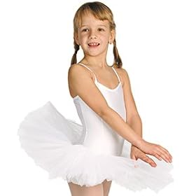 Tutu Shirley Enfant Body Lycra blanc