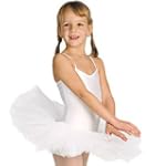 Tutu Shirley Enfant Body Lycra blanc