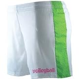 Fit2Win White/Lime Polka Dot Volleyball Shorts