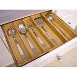 Expandable Drawer Organizer (Natural) (2.5" H x 16.5" Dx 11.5 - 20" W)