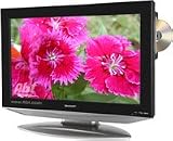 Sharp LC 26DV12U - 26 LCD TV with built-in DVD player - widescreen - 720p - HDTV - black
