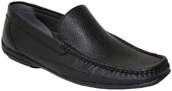Bulland Men's Black Causual Slip-on Driver Shoes (ROCK-01) 7.5 M US