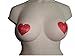 Womens Nipple Pasties Covers Red Hearts