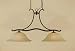 Kitchen island light 2 bulb fixture bronze antique gold finish alabaster