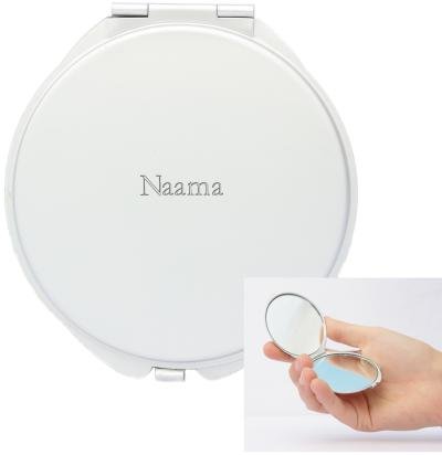 Miroir de poche avec un nom grav�: Naama