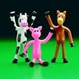 12 Bendable Farm Animals