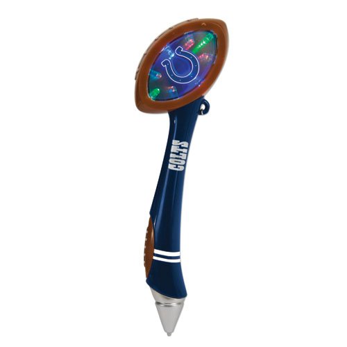 Pack of 6 NFL Indianapolis Colts Light-Up Mirrored Football Office Pens