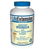 Life Extension Optimized Irvingia with Phase 3 Calorie Control, Vegetarian Capsules, 120-Count