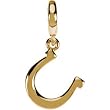 14K Yellow Gold Petite Horseshoe Charm