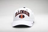 Men's University of Illinois Fighting Illini Illinois Adjustable White Sport Cap