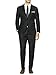 Gino Valentino Men's Two Button Jacket 2 Piece Modern Fit Birdseye Suit