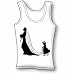 bouquet bride silhouette Women's Tank Top