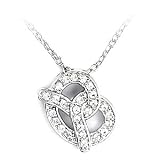 Womens Minimalist Style Cubic Zirconia Pendant, Size: 16