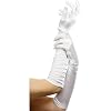 Lange wei�e Handschuhe edel weis weiss Kost�m weisse