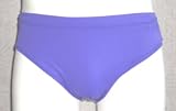 Purple Drawstring Bikini Brief with Seamless Front