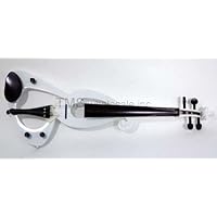VIOLINSMART Full Size 4/4 White Electric Violin - Complete Set