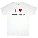 I Heart / Love Adam Lambert T-Shirt (CHOICE OF WHITE OR BLACK T-SHIRT)