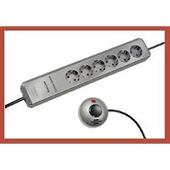 6-FACH STECKDOSENLEISTE ECO COMFORT LINE VERTEILER MIT FUßSCHALTER STROM SPAREN