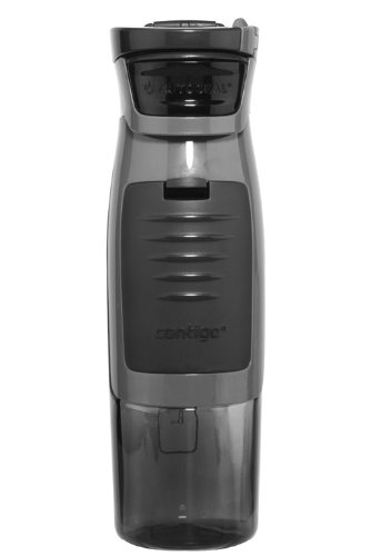 Contigo AUTOSEAL Kangaroo Water Bottle with Storage Compartment - 24 oz. - Charcoal