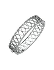 5 1/4 Ct Tw Diamond Bangle Bracelet by US Gems