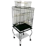 Brand New Parrot Bird Cage Cages Play w Stand 20x20x58
