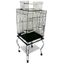 Brand New Parrot Bird Cage Cages Play W/Stand L24xW16xH53 *Black*
