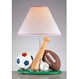 All Sport Child's Table Lamp with Green Base