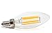 Brite Innovations Energy Saving 5-Watt LED Filament Candelabra Light Bulb - Dimmable - Soft White 3000K - Torpedo Tip - Exact Equivalent to Standard 60W Incandescent Chandelier Bulb