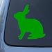 RABBIT SILHOUETTE - Bunny - Vinyl Car Decal Sticker #1548 | Vinyl Color: Green