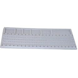 Gray Flocked Bead Board Beading Stringing Design Tool 21"