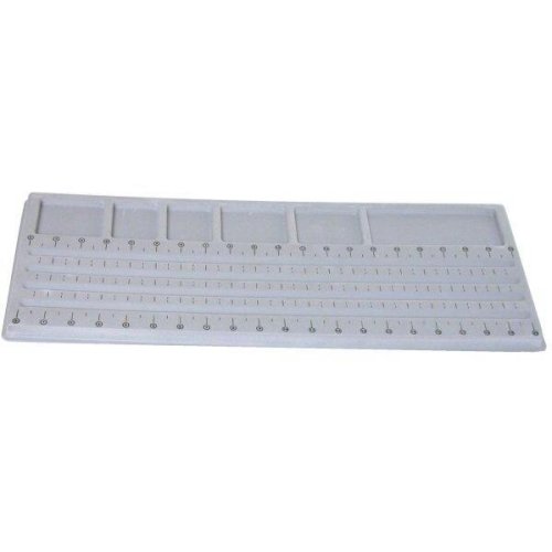 Gray Flocked Bead Board Beading Stringing Design 