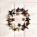 Metal Barn Star Americana Wreath for Fourth of July (14 in Diameter)