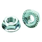 7/16"-14 Zinc Finish Case Hardened Serrated Flange Nut, Pack of 25