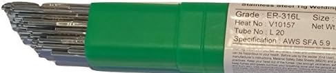 Precision Hose ER316L X 1/8" X 36" X 10 Lb Box Premium Stainless Steel TIG Welding Rod