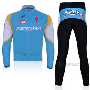 ASTANA 2011 Astana long-sleeved jersey / shirt outdoor bike / bicycle shirt / 11 Switzerland(available Size:S, M, L, Xl, Xxl,XXXL) Free Shipping