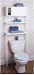 Heath/Zenith 2090W Two Tier Bathroom Space Saver Cabinet, White