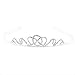 Wedding Party Bridal Bridesmaid Flower Girl Double Heart Crown Headband Tiara